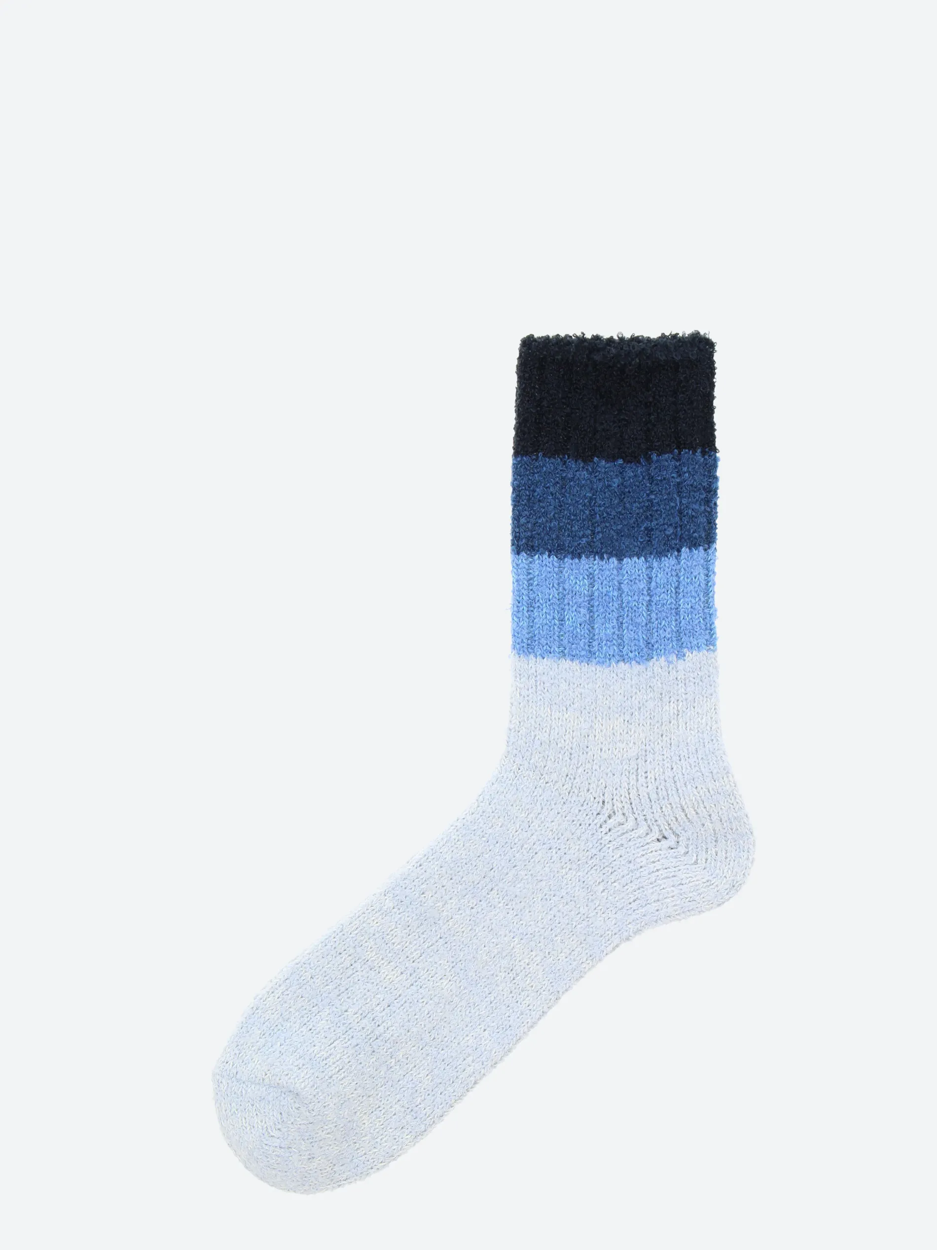 A Hope Hemp - HSK-287 Color Block Socks in Blue