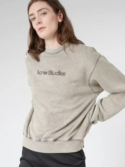 Acne Studios - Blurred Logo Sweater in Faded Grey