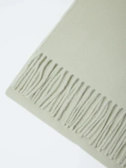 Acne Studios - Canada Fringe Wool Scarf - Skinny in Light Green