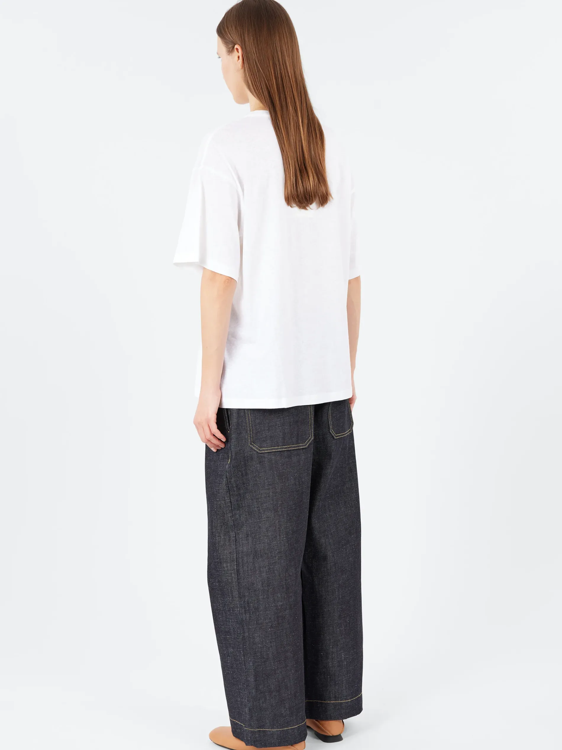 Acne Studios - Edra U Sticker T-Shirt in Optic White