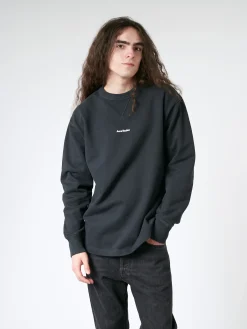 Acne Studios - Fin Stamp Logo Sweatshirt in Black