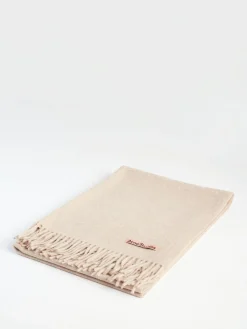 Acne Studios - Fringe Wool Scarf in Oatmeal Melange