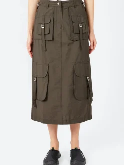 Acne Studios - Ilanta Tech Cargo Skirt in Dark Grey