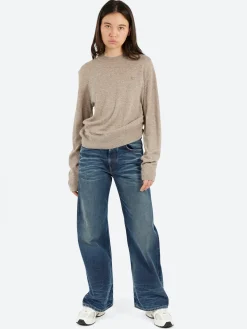 Acne Studios - Kalas Yak Core Sweater in Greige Melange