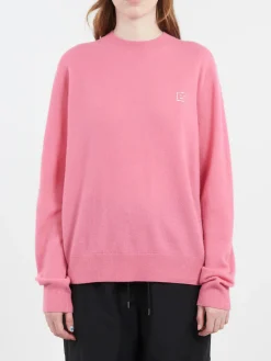 Acne Studios - Kalon Crystal Core Crewneck in Tango Pink
