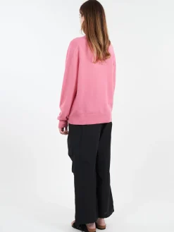 Acne Studios - Kalon Crystal Core Crewneck in Tango Pink