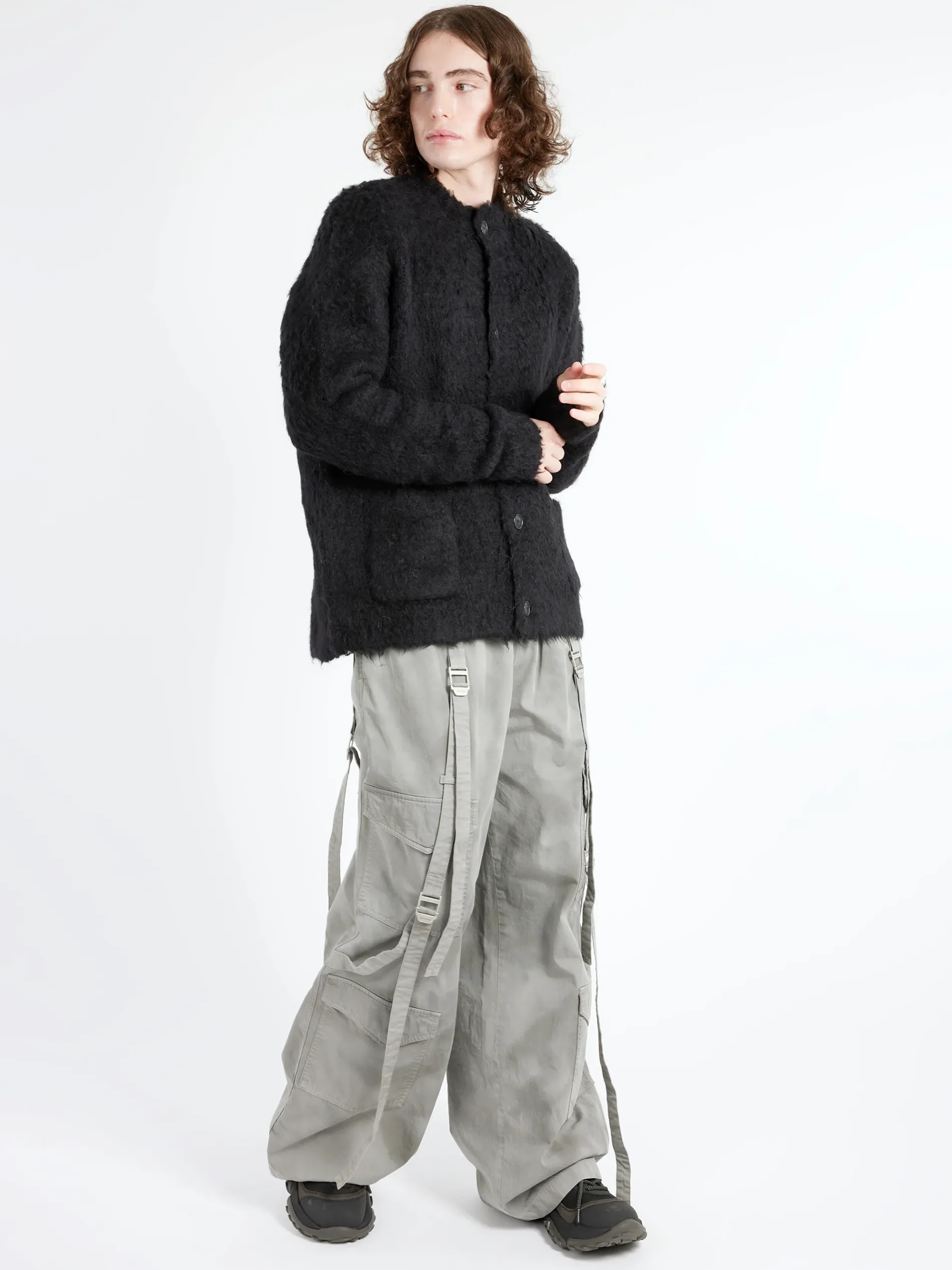 Acne Studios - Kalpafa Hairy Cardigan in Black