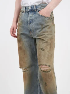 Acne Studios - 2021M Loose Fit Jeans in Mid Blue