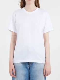 Acne Studios - Nash Face Crew Neck T-Shirt in Optic White