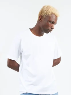 Acne Studios - Nash Face Crew Neck T-Shirt in Optic White