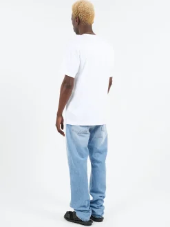 Acne Studios - Nash Face Crew Neck T-Shirt in Optic White