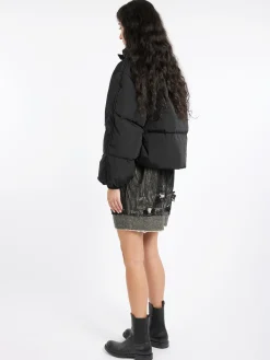 Acne Studios - Odisella P Spray Puffer Jacket in Anthracite and Black