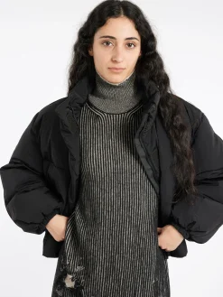 Acne Studios - Odisella P Spray Puffer Jacket in Anthracite and Black