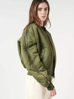 Acne Studios - Onad Nylon Bomber in Hunter Green
