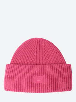 Acne Studios - Pana Face Beanie in Bright Pink