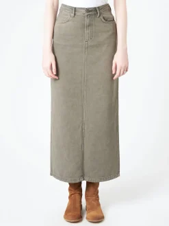 Acne Studios - Philon Saxon Denim Skirt in Anthracite Grey
