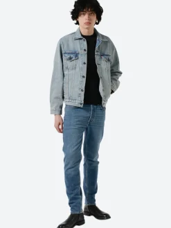 Acne Studios - River Slim Tapered Jeans in Mid Blue