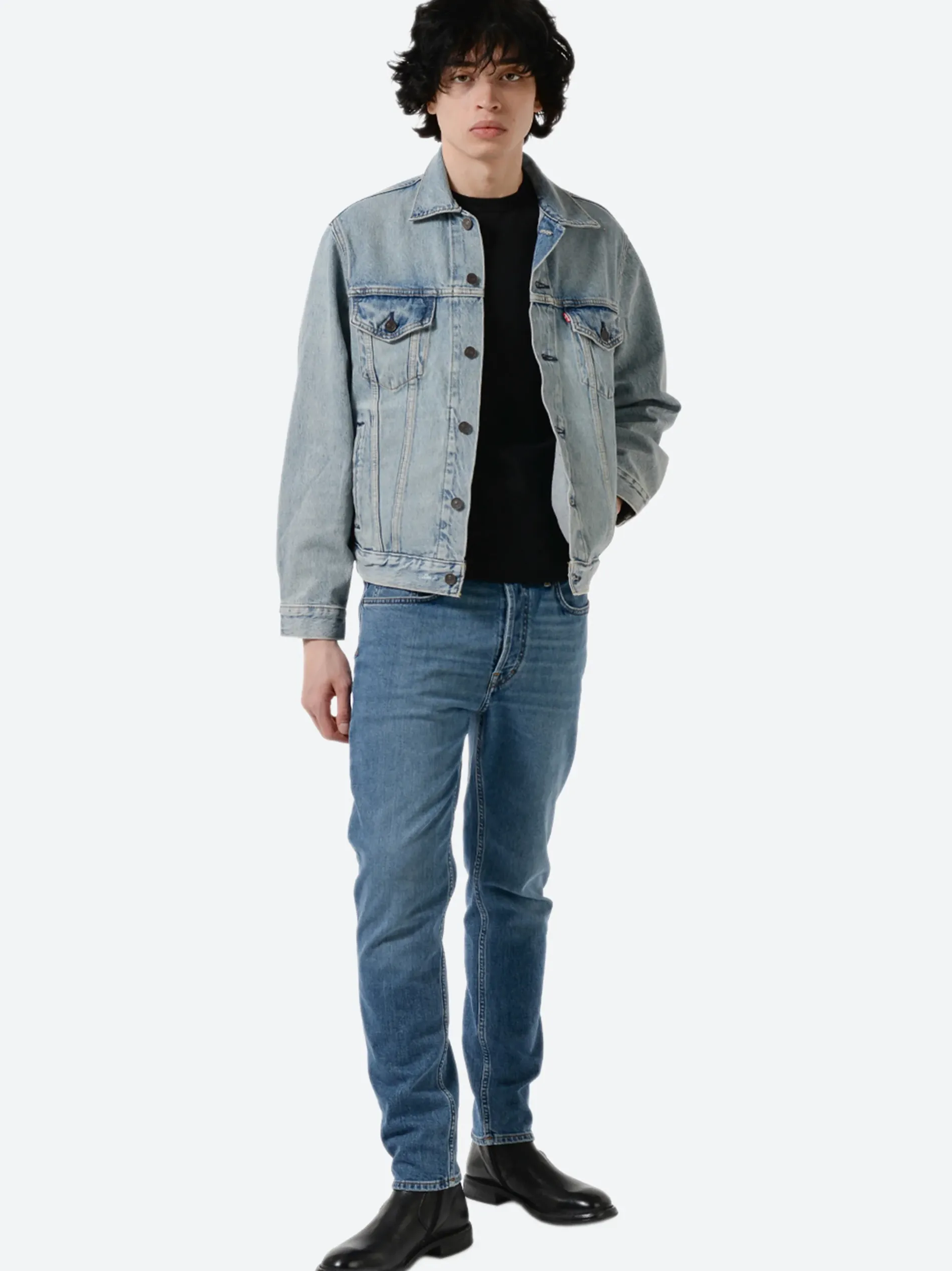 Acne Studios - River Slim Tapered Jeans in Mid Blue