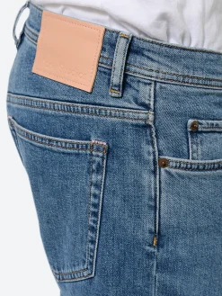 Acne Studios - River Slim Tapered Jeans in Mid Blue