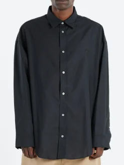 Acne Studios - Setar LS Cotton Pique Button-Up Shirt in Black