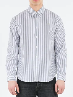 Acne Studios - Sunnie Vintage Oxford Stripe in Navy, Black and White