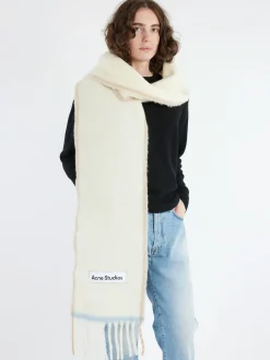 Acne Studios - Vally Wool Mohair Scarf in White