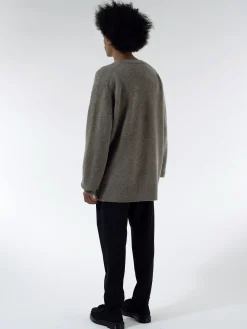 Acne Studios - V-Neck Wool Cashmere Jumper in Fox Grey