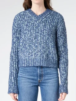 Acne Studios - Wool Blend Jumper in Aqua Blue/Multi