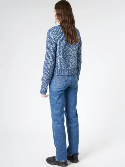 Acne Studios - Wool Blend Jumper in Aqua Blue/Multi