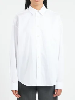 ADNYM ATELIER - Rhim Slit Shirt in White
