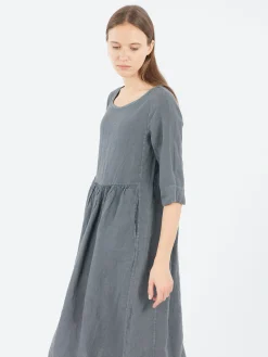 Aequamente - 25122 Dress in Asfalto