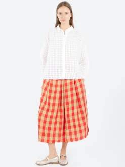 Aequamente - 25140 Seersucker Shirt in White