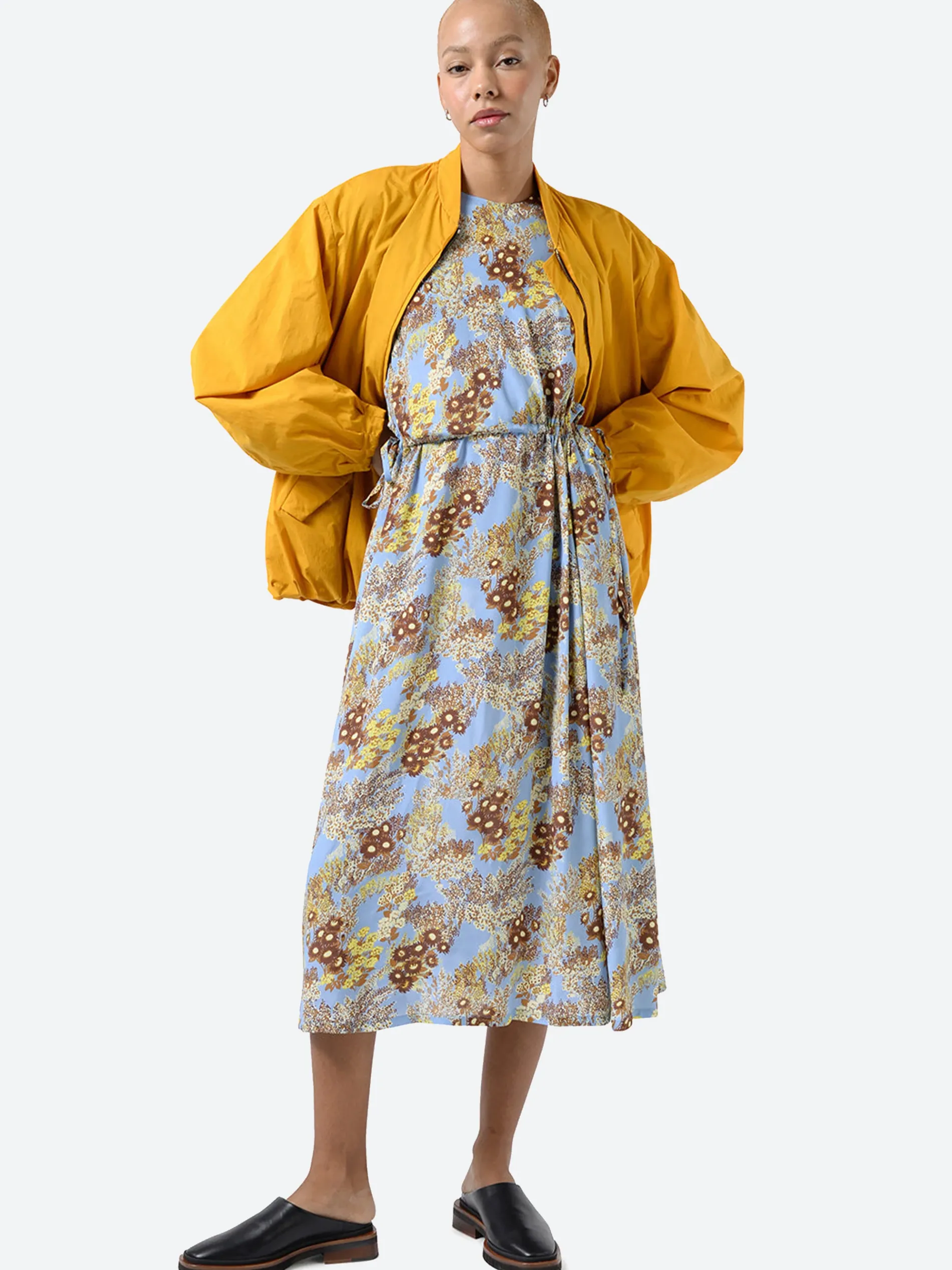 Ahirain - Bomber Jacket in Samoan Sun (Yellow)