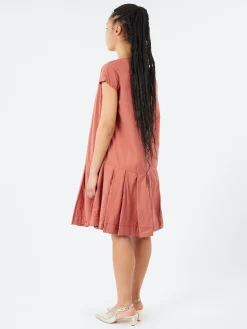 Album Di Famiglia - Low Waisted Dress TC in Coral