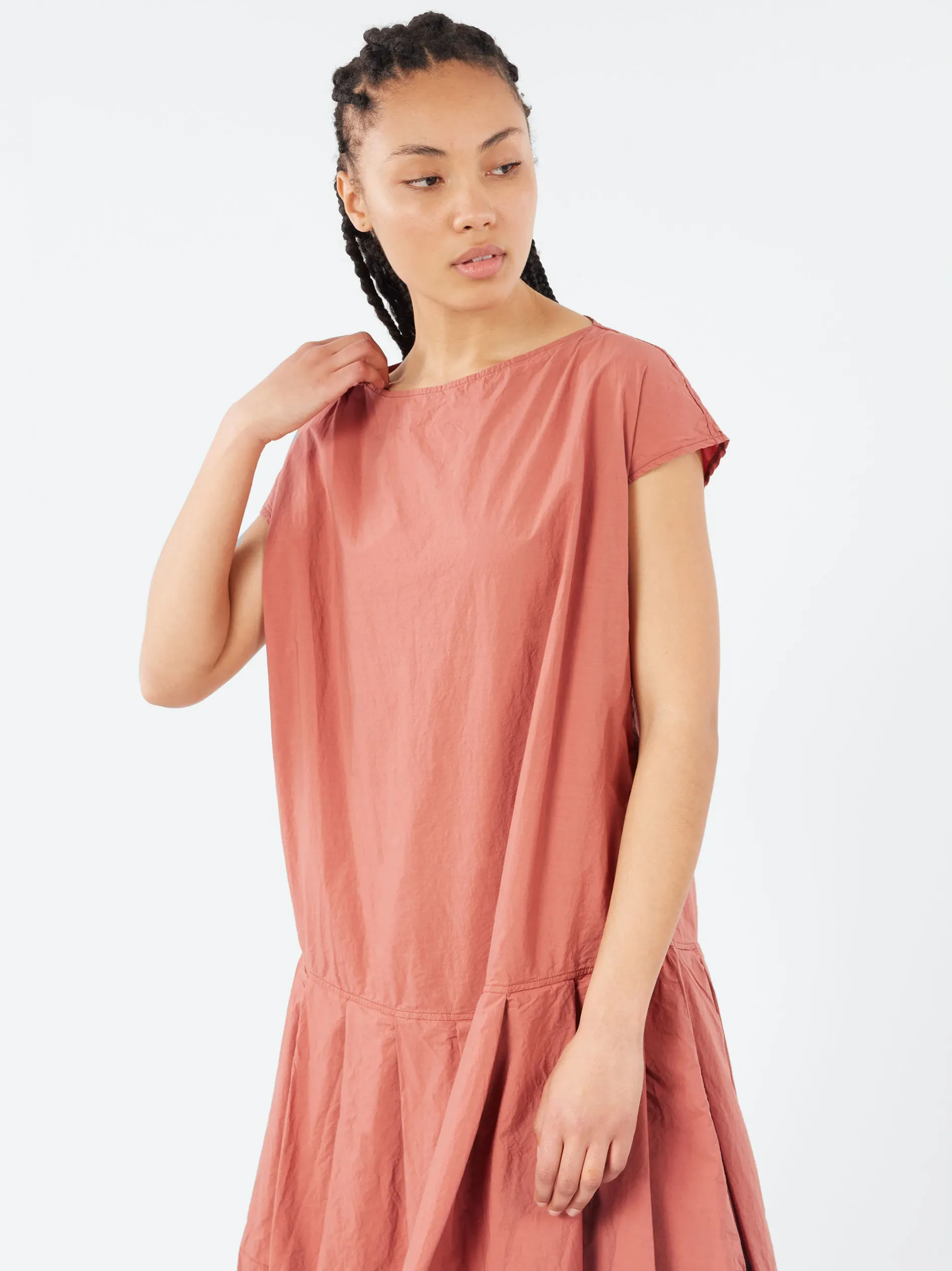 Album Di Famiglia - Low Waisted Dress TC in Coral