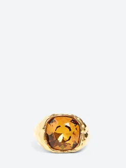 Alhaja- Amalfi Ring in Caramel and Gold