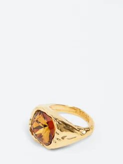 Alhaja- Amalfi Ring in Caramel and Gold
