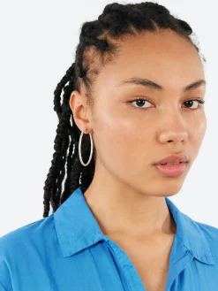 Alhaja- Flamenco XL Hoop in Silver