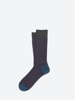 ANT45 - Boston Socks in Denim Blue