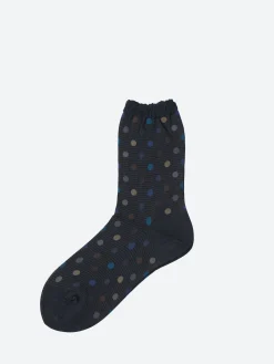 Antipast - Candy Dots Crew Sock in Black