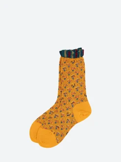 Antipast - Fun Fan Crew Sock in Orange