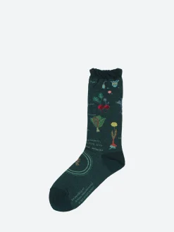 Antipast - Salad Crew Sock in Green
