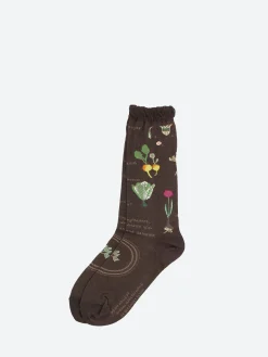 Antipast - Salad Crew Sock in Dark Brown