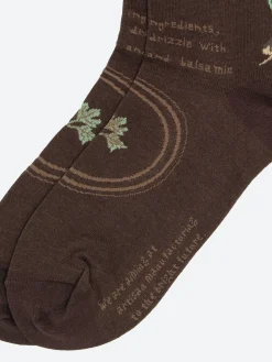Antipast - Salad Crew Sock in Dark Brown