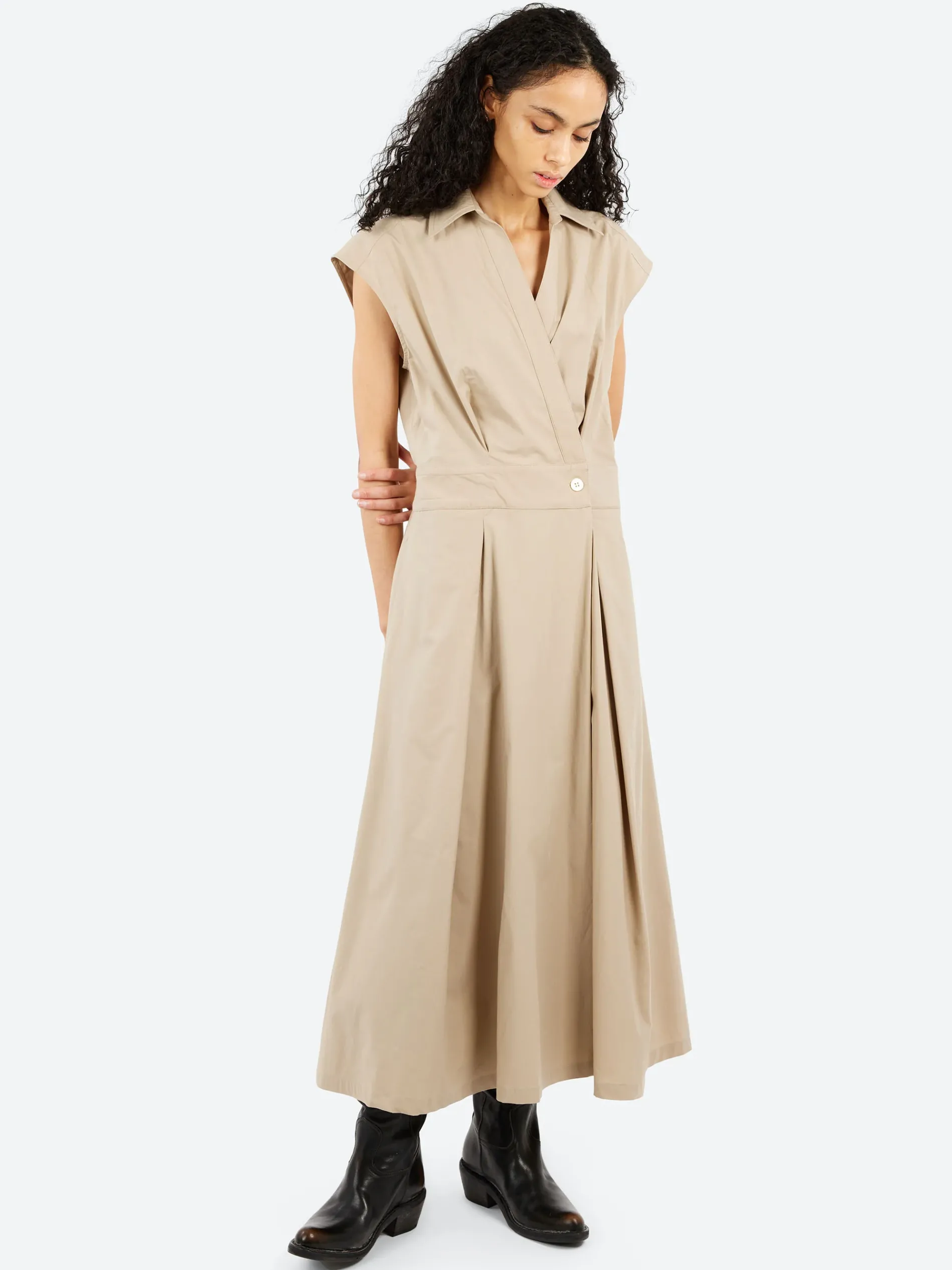 A.P.C. - Athena Dress in Beige