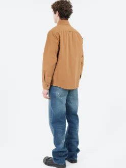 A.P.C. - Basile Brodée Poitrine Overshirt in Camel