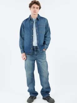 A.P.C. - Basile Denim Overshirt in Washed Denim