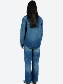 A.P.C. - Basile Denim Overshirt in Washed Denim