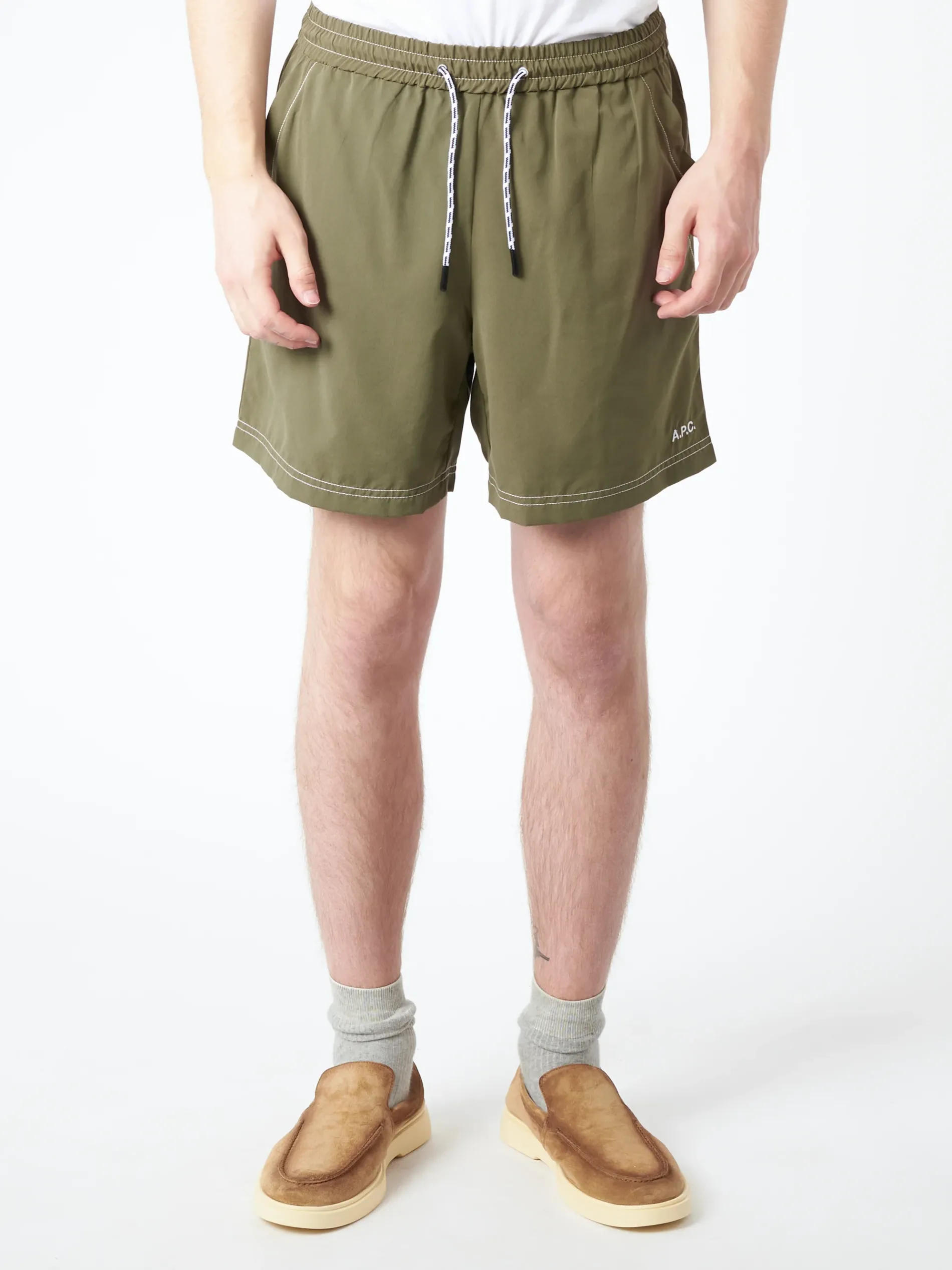 A.P.C. - Bobby Shorts in Dark Green
