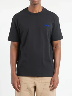 A.P.C. - Boxy Petit VPC T-Shirt in Black and Blue